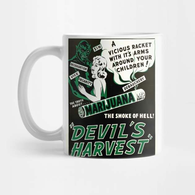 1940s propaganda film poster - Devil's harvest by Try It